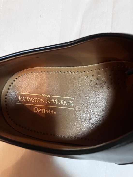 Johnson and Murphy Optima Made in the USA Men\'s Black 11 1/2 Cap Toe Shoes main image 7